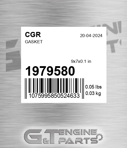 1979580 Gasket