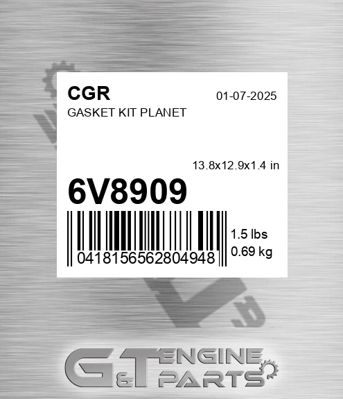 6V8909 Gasket Kit Planet