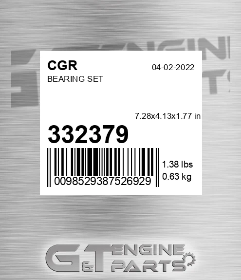 332379 CGR Bearing Set