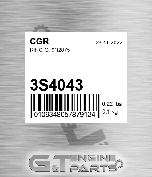 3S4043 CGR Ring G. 9n2875