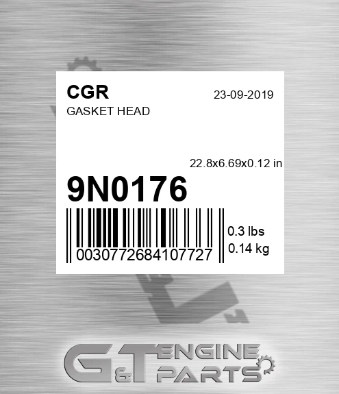 9N0176 CGR Gasket Head