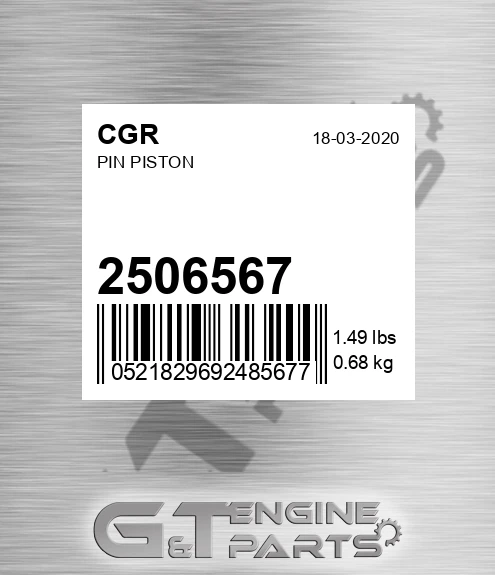 2506567 Pin Piston