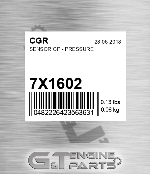 7X1602 Sensor Gp - Pressure