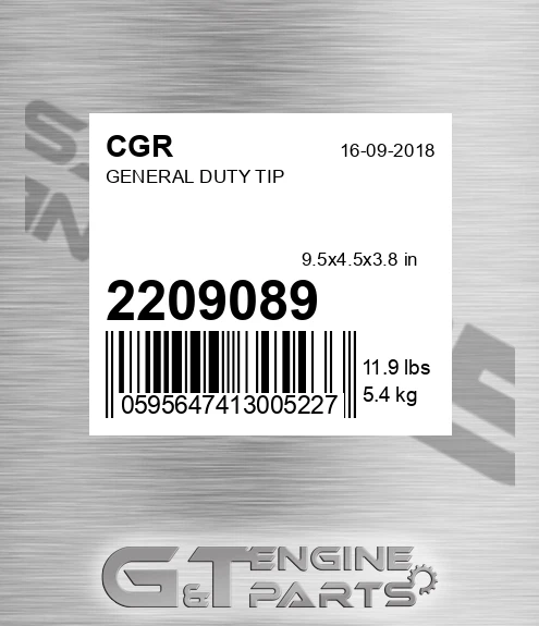 2209089 CGR General Duty Tip