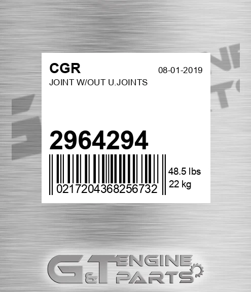 2964294 Joint W/out U.joints