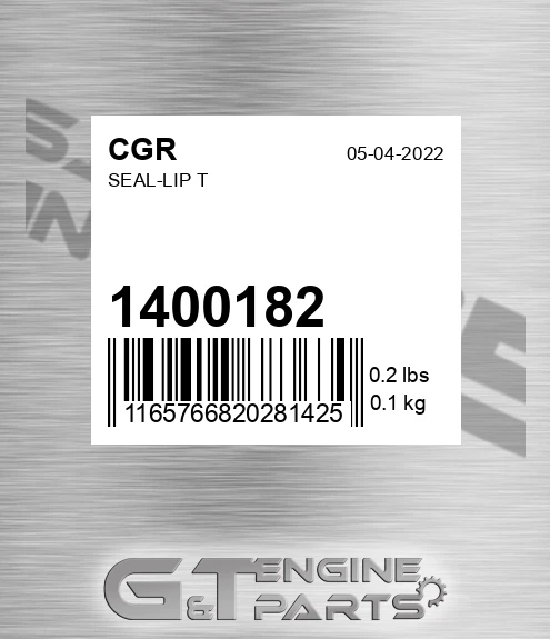 1400182 CGR Seal-lip T