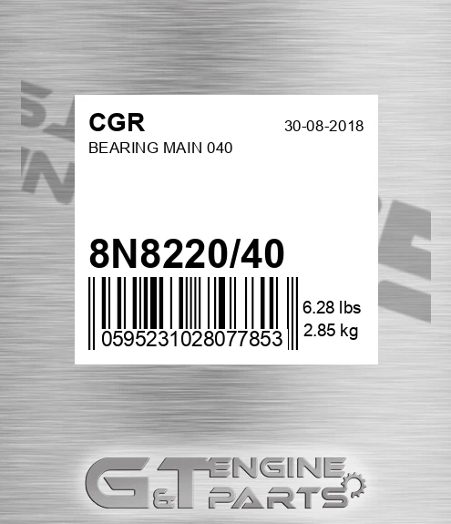 8N8220/40 Bearing Main 040