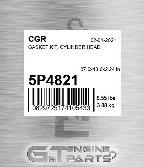 5P4821 CGR Gasket Kit, Cylinder Head