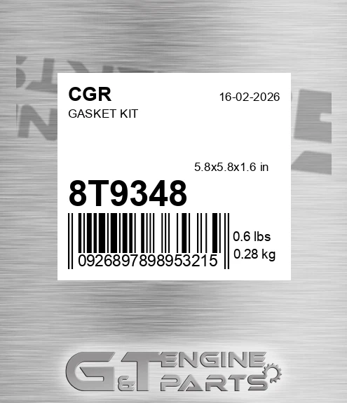 8T9348 CGR Gasket Kit