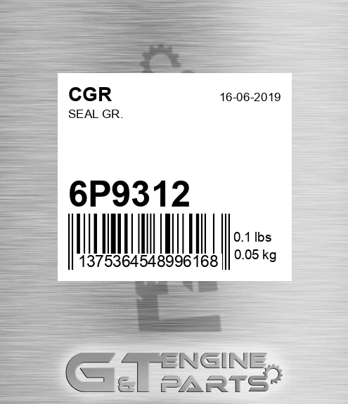 6P9312 Seal Gr.