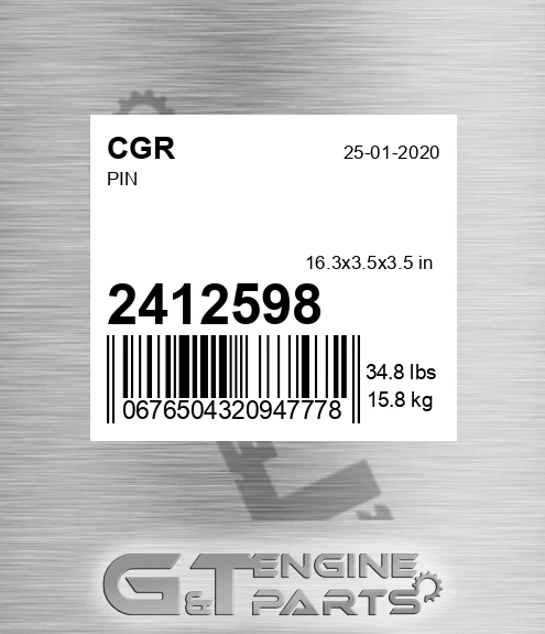 2412598 Pin for CGR