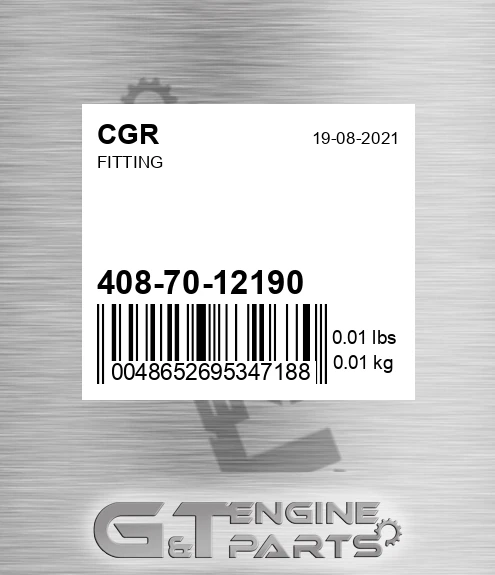 408-70-12190 Fitting for CGR