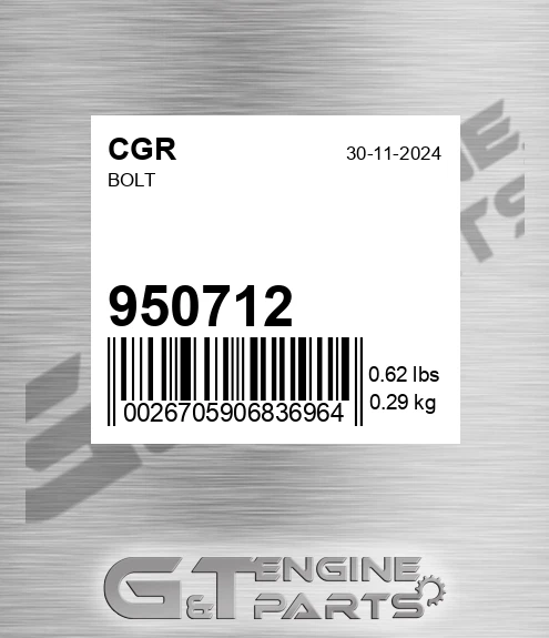 950712 CGR Bolt