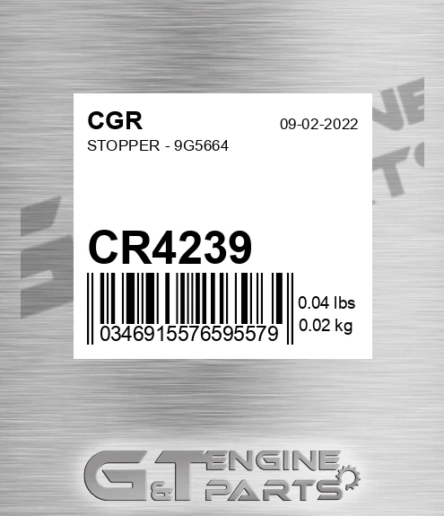 CR4239 CGR Stopper - 9g5664