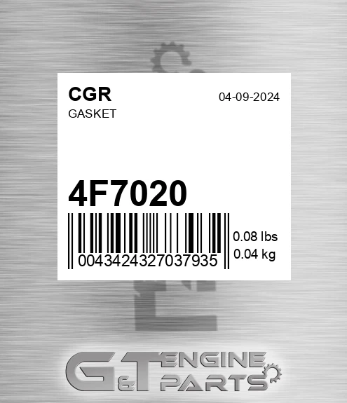 4F7020 Gasket