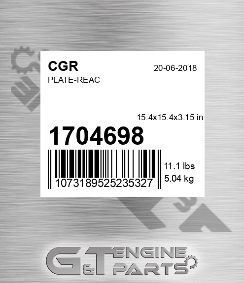 1704698 CGR Plate-reac