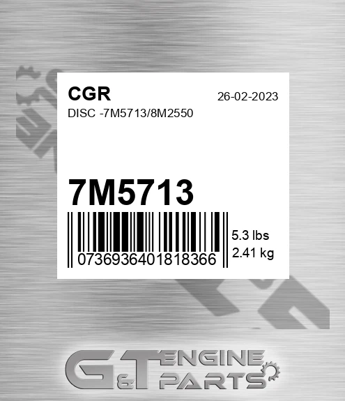 7M5713 CGR Disc -/8m2550