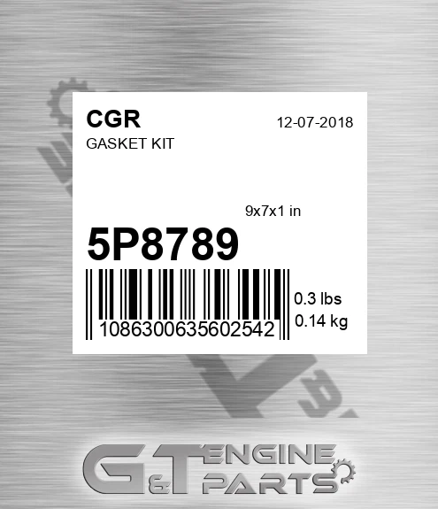 5P8789 CGR Gasket Kit