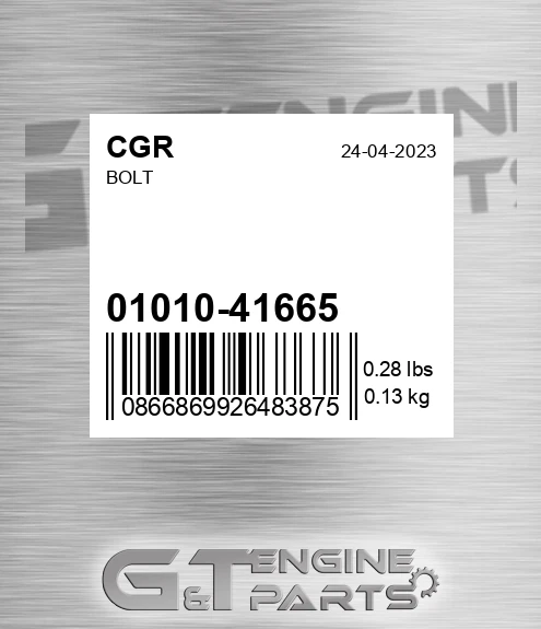01010-41665 Bolt for CGR