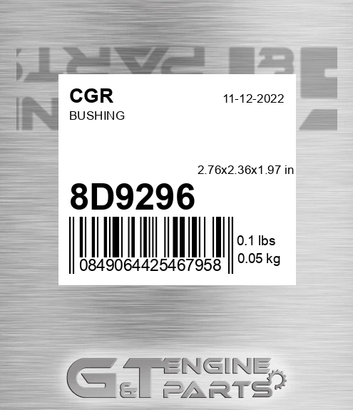 8D9296 CGR Bushing