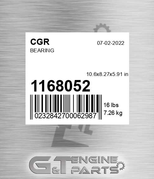 1168052 Bearing