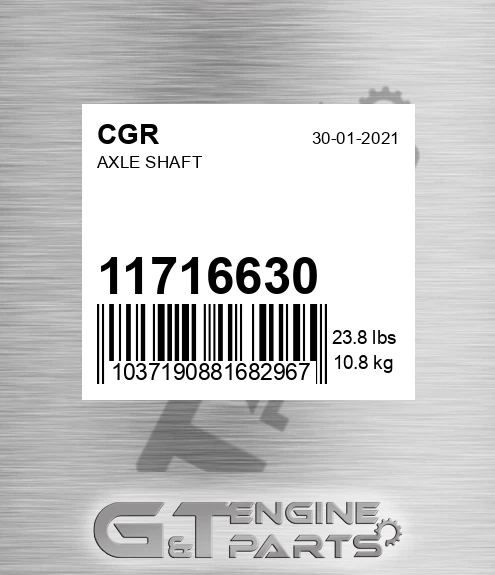 11716630 CGR Axle Shaft