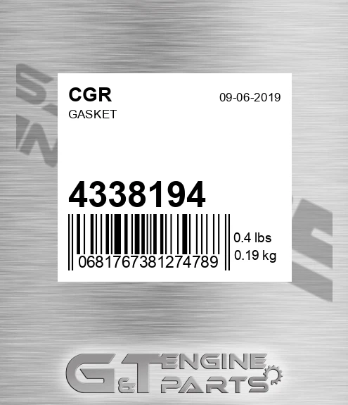 4338194 Gasket for CGR