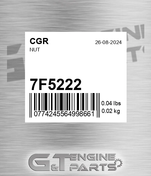 7F5222 Nut