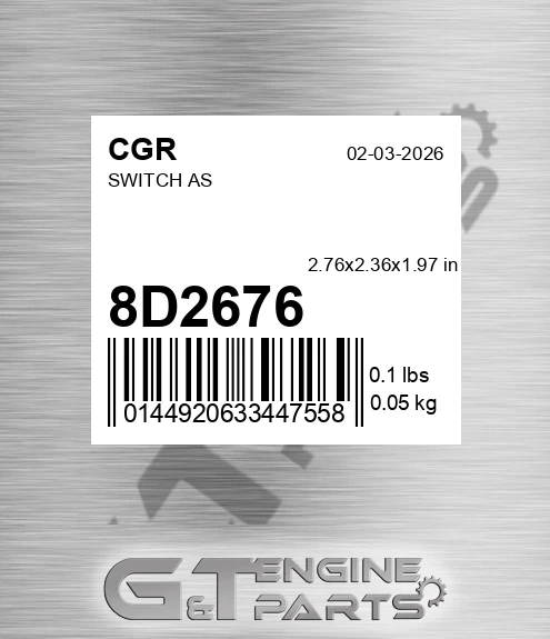 8D2676 CGR Switch As