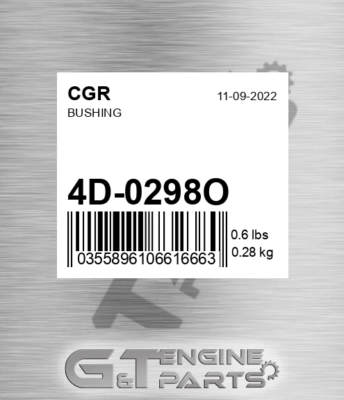 4D-0298O CGR Bushing