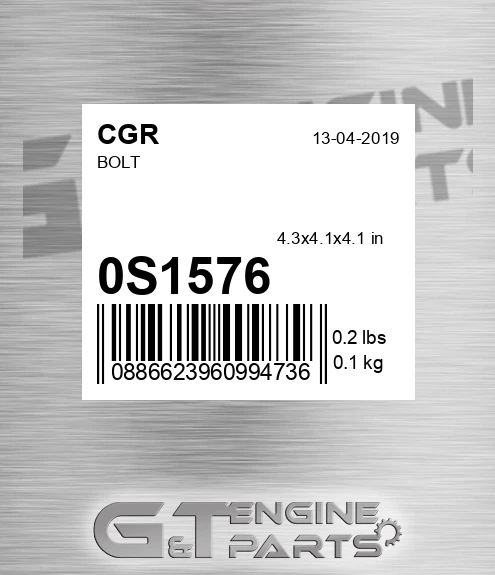 0S1576 CGR Bolt