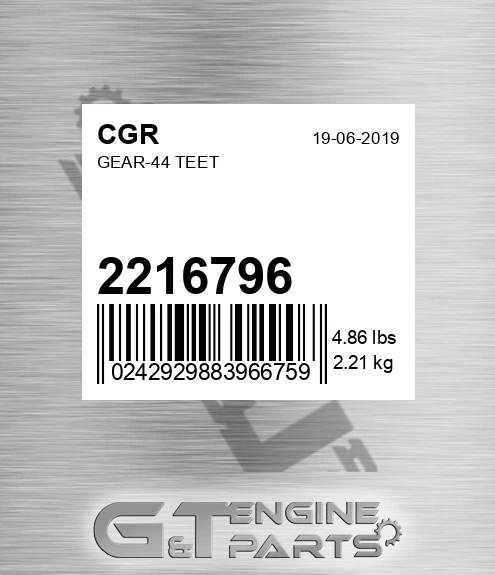 2216796 Gear-44 Teet