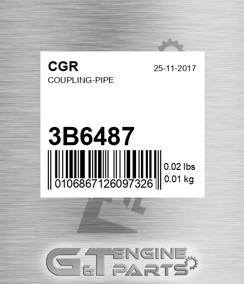 3B6487 Coupling-pipe