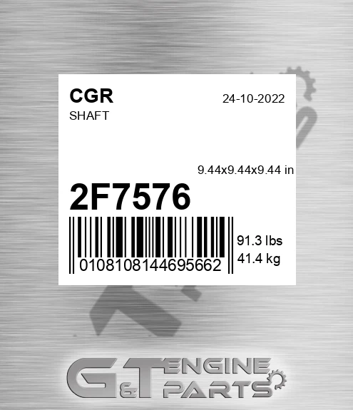 2F7576 CGR Shaft
