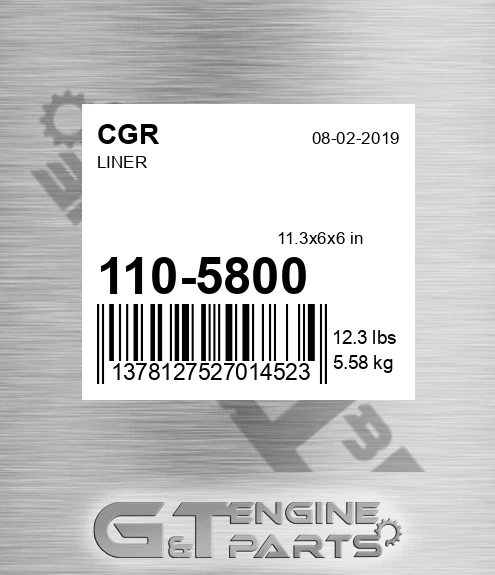 110-5800 CGR Liner