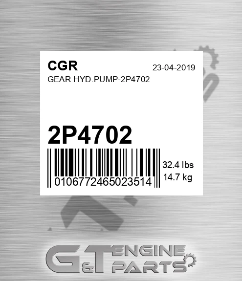 2P4702 Gear Hyd.pump-