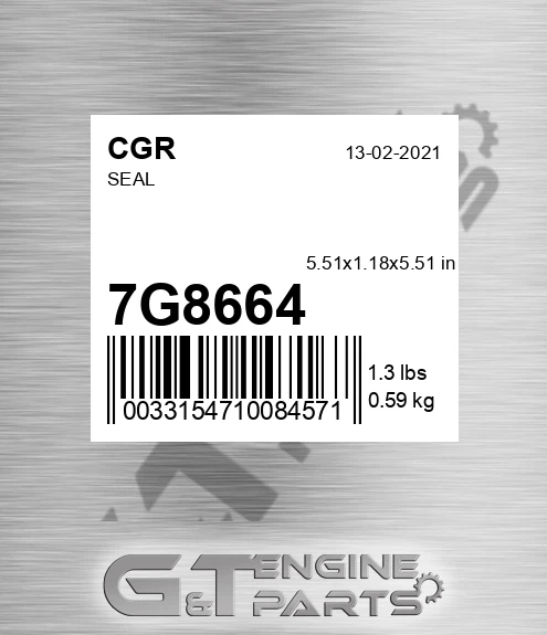 7G8664 CGR Seal