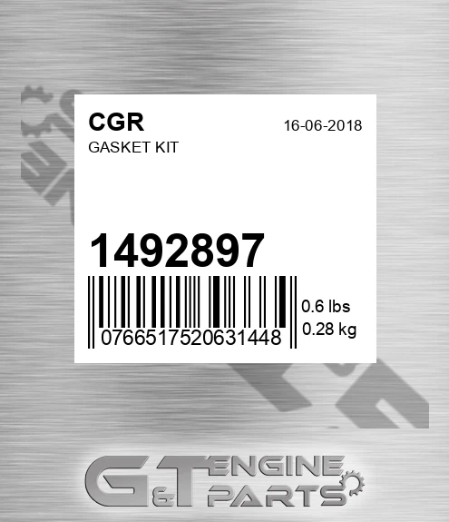 1492897 CGR Gasket Kit
