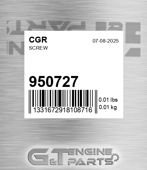 950727 Screw