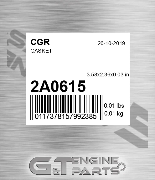 2A0615 CGR Gasket