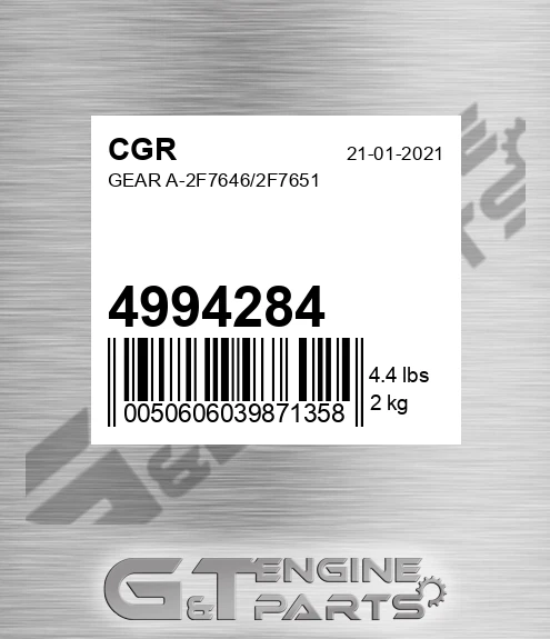 4994284 CGR Gear A-2f7646/2f7651