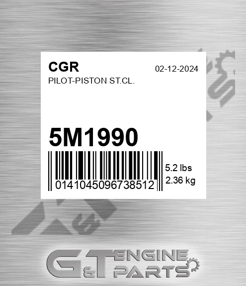 5M1990 Pilot-piston St.cl.