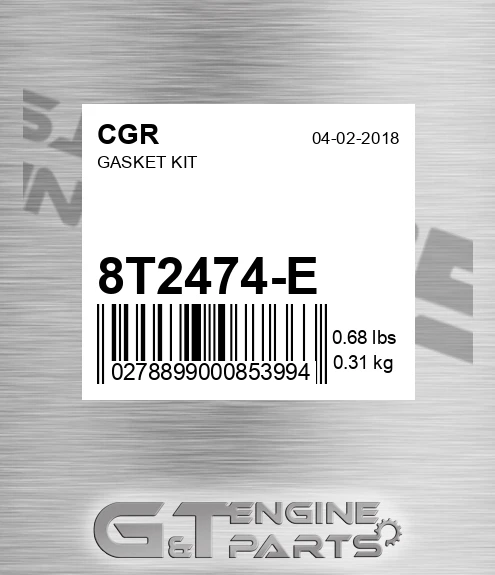 8T2474-E Gasket Kit