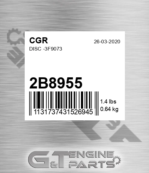 2B8955 Disc -3f9073