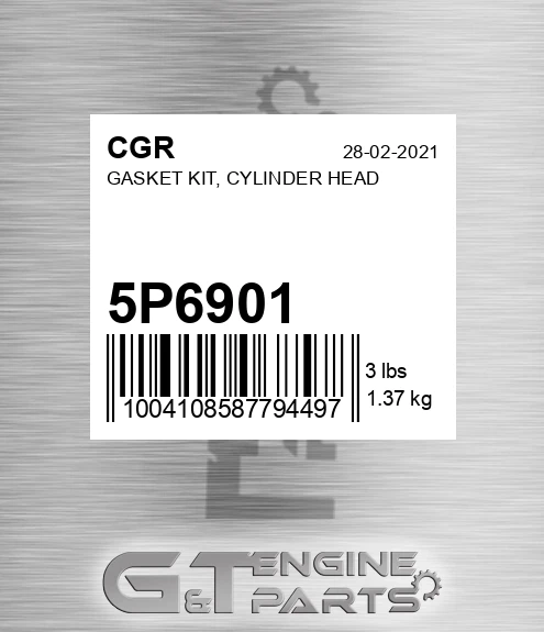 5P6901 Gasket Kit, Cylinder Head