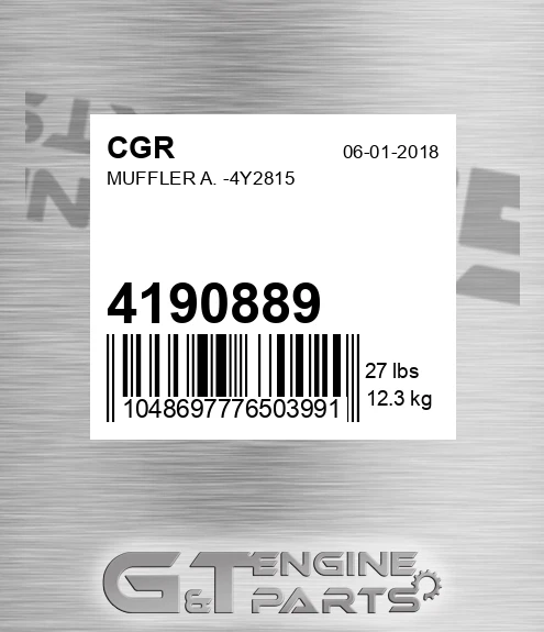 4190889 Muffler A. -4y2815