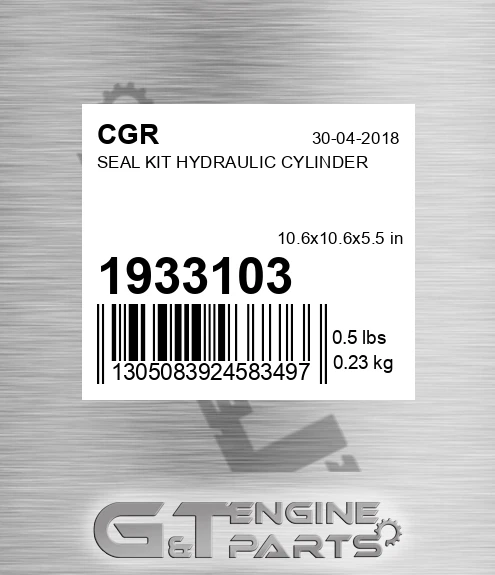 1933103 Seal Kit Hydraulic Cylinder