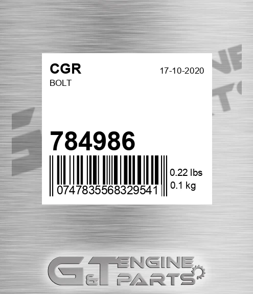 784986 Bolt