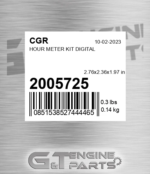 2005725 Hour Meter Kit Digital