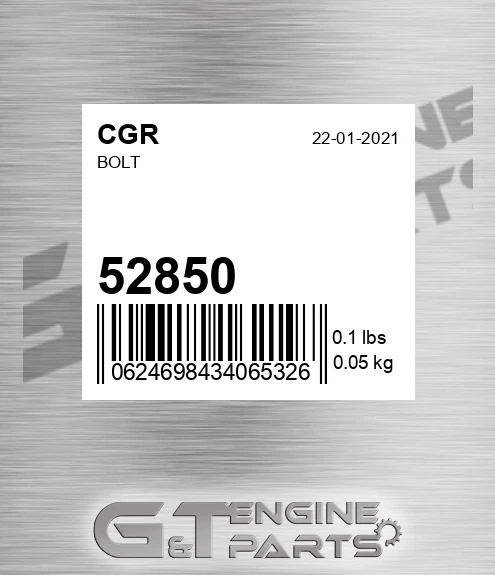 52850 CGR Bolt